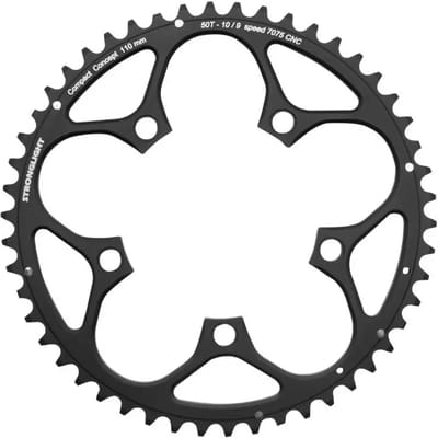 5-spaaks wegbak Stronglight Type Shimano