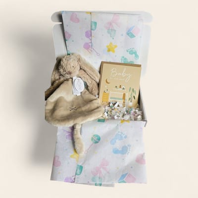 Baby on the Way – Een Lief Brievenbuscadeautje voor aanstaande ouders - met happy horse richie beige