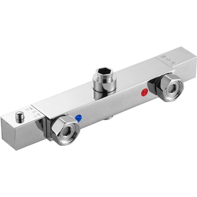 Robinet Mitigeur Thermostatique de Douche Valve de Contrôle de Température Eau Chaude Froide
