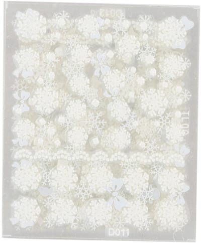 Dailygoods- Nail Art Stickers 12st - Sneeuwvlok Patroon - Creatieve
