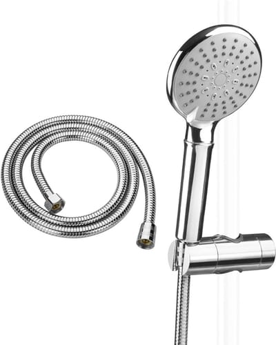Aura® Douchekop met Slang en Wandhouder - Douchekop - Douchekop Grohe - Staal - ‎26cm x 12cm x 13cm; 450 g