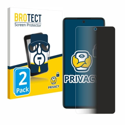 BROTECT - privacy screenprotector voor Samsung Galaxy A52 / 5G - Folie Beschermfolie Blauwlichtfilter 2 Stuks