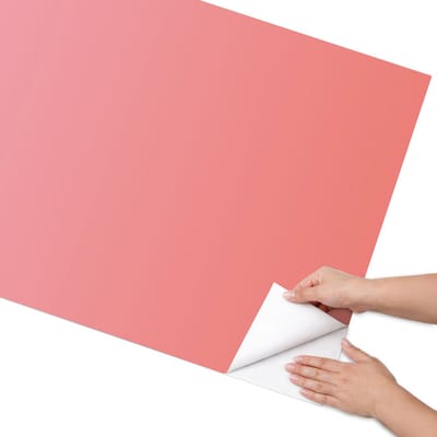 Coloray Meubel Wrap Folie - Roze Meubelfolie - 75x150 cm - Meubelfolie Zelfklevend Warme gradiënt - Wrapfolie Keuken - Minimalist Meubelfolie - Decoratiefolie - Tafeldecoratie - Achtergronden en patronen