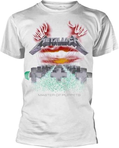 Metallica Heren Tshirt -XXL- Master Of Puppets Wit