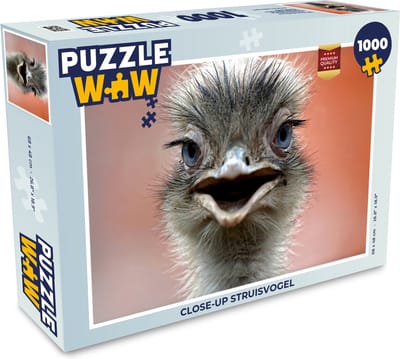 Puzzel Close-up struisvogel - Legpuzzel - Puzzel 1000 stukjes volwassenen