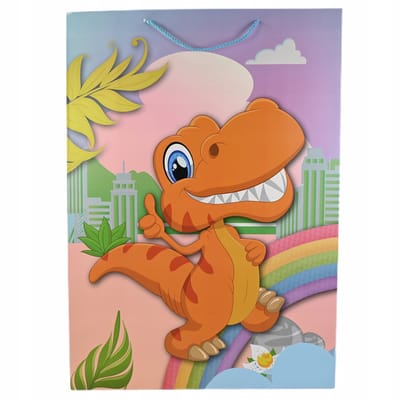 Grote Dino Cadeautas 50x70cm - Verschillende kleuren