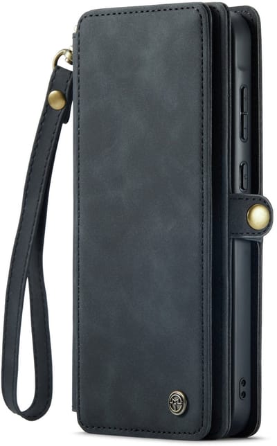 Casemania Hoesje Geschikt voor Samsung Galaxy S26 Ultra - Charcoal Gray - 2 in 1 Portemonnee Book Case met Extra Vakken