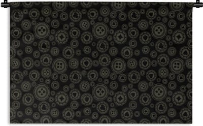 Wandkleed - Wanddoek - Casino - Poker - Chips - Patronen - 180x120 cm - Wandtapijt