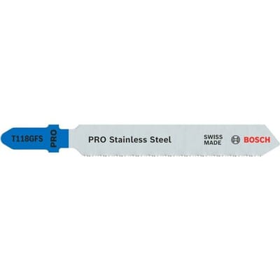 Bosch Accessories 2608636496 Decoupeerzaagblad T 118 GFS Basic for Stainless Steel, verpakking van 5 stuks 5 stuk(s)