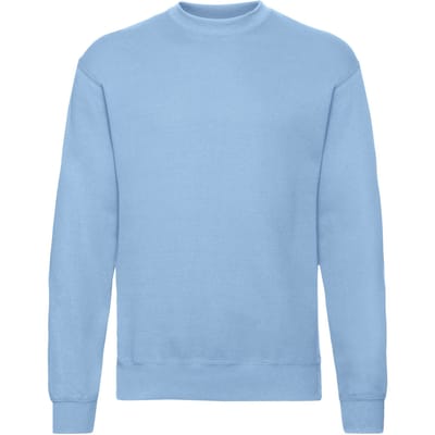 Fruit of the Loom Heren Klassiek Ingelegd Sweatshirt (Hemelsblauw)