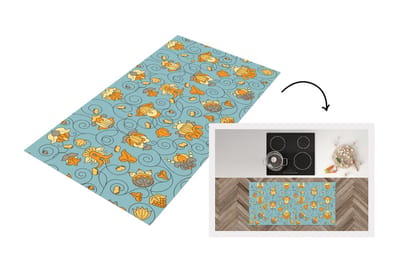 Keukenloper - Loper keuken - Patronen - Vintage - Bloemen - 120x60 cm - Keukenloper vinyl