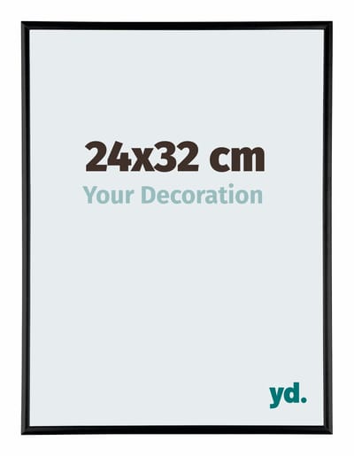 Your Decoration - Fotolijst 24x32 cm - Aluminium - Zwart Hoogglans - Kent