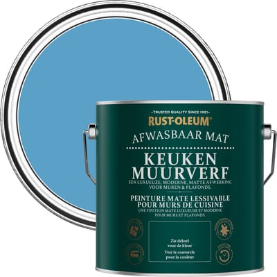 Rust-Oleum Blauw Keuken muurverf - Ceruleumblauw 2,5L