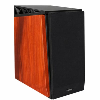 Speaker Plank Geschikt voor Edifier R1700BT – Bureau Organizer – Antislip Opbergplank voor Boeken en Accessoires – 10° Pasvorm – Zwart