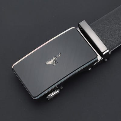 Riemen voor Heren Zakelijk Automatische Gesp Riem Riem Cadeau Hoge Kwaliteit Broekriem 115cm gray