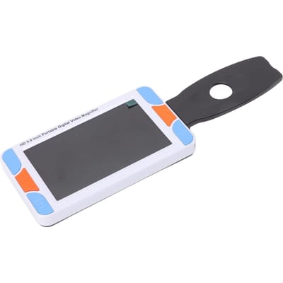 Loupe Numérique Portable 5 pouces Écran LCD Couleur 800x480 3x à 48x Double Caméra Verrouillage d'Écran Électronique EU Plug