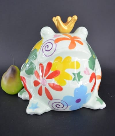 Pomme Pidou Large - Decoratie King Frog Freddy, Blossom Bliss - Green