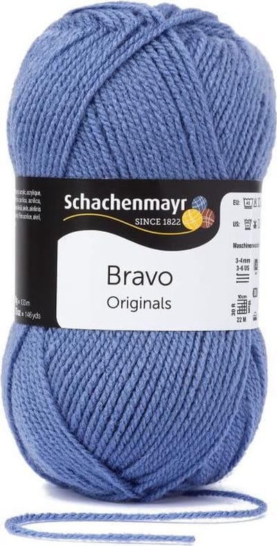 Bravo Wol - 50 gram -  Blauw
