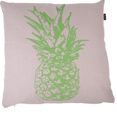 In The Mood Ananas - Sierkussen - Kiezel/Groen - 50x50 cm