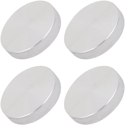 Dailygoods - Aluminium Schijf M10 x 40 mm x 8 mm voor Glazen Meubelaccessoires (4 Stuks)