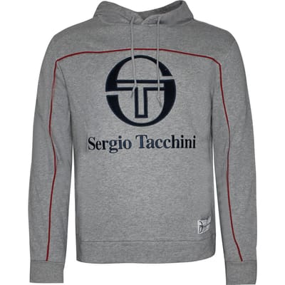 Sergio Tacchini Ground Hoodie Heren Pullover Sweater Grijs Trui 37865 915 X19A