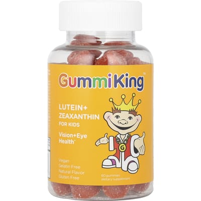 GummiKing, luteïne+zeaxanthine gummies voor kinderen, mangosmaak, 60 gummies