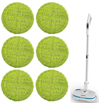 Geschikt voor BOBOT cloud walvis elektrische mop doek sleepdoekje plakken schoonmaakdoekje 16cm ronde doekje accessoires wordt geleverd per 6 stuks