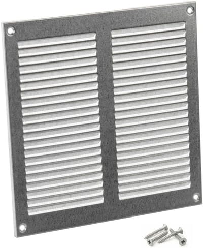 Ventilatierooster 200x200 mm Gegalvaniseerd Staal met Insecten- en Knaagdieren Wering