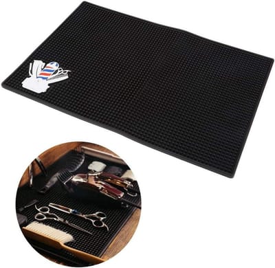 Zachte antislip kappersmat van professioneel PU-materiaal voor kappers - Kussen voor comfortabel werken - Antislipmat voor haarschaar en trimmer - Duurzame kappersuitrusting met ergonomisch design.