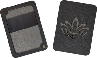 Houten Naaldenopberger met magneet Zilver