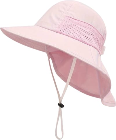 Livano Zonnehoed - Reishoed - UV Beschermende Hoed - Bucket Hat - Festival - Pet - Hoedje Voor Kinderen - Hoofdbescherming - Roze