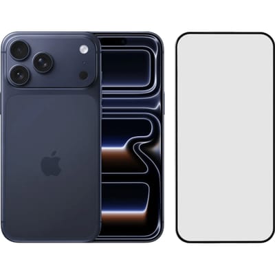 Apple iPhone 17 Pro Max 1TB Blauw + BlueBuilt Screenprotector Glas
