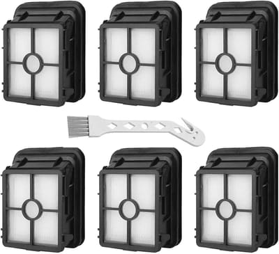 6 Pack Vervanging 1866 Vacuüm Filters Vervanging voor Bissell CrossWave Pet Pro 1785 2306 2551 & 2554 CrossWave Draadloze Max Alles in Een Nat-Droog Stofzuiger