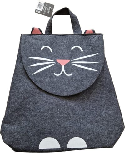 Opberg zak / mand / wasmand / opberger / organiser - Kat - vilt - 34x18x45 cm