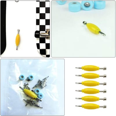 6Pcs Skateboard Schroevendraaier Set - Dubbelzijdige Metalen Mini Tools voor DIY Finger Skateboard en Skateboard Moeren