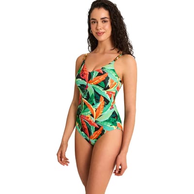 Vrouwen badpak met voorgevormde cups Selmark Oasis