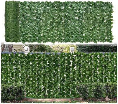 Balkonscherm Kunsthaag - Tuinscherm Privacy - Buiten Decoratie - 90% Privacy Dekking - 1x10 Meter - Groen