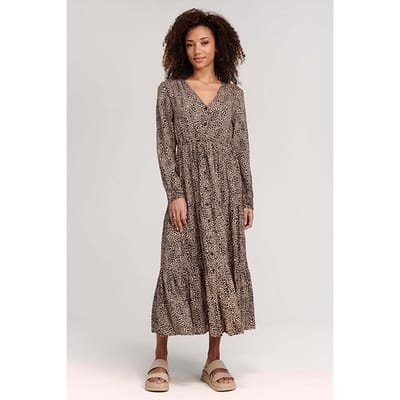 Shiwi Ladies Azores Dress Pantar Bay Toasted Almond Beige Größe: XS | Maxikleider Outlet | Damen | Braun