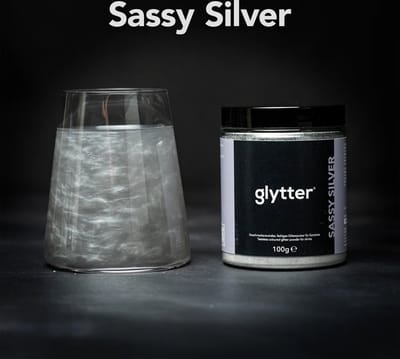 Glytter® - Glytterpoeder - zorgt voor een adembenemende glans in de drank - Zilver (100g) - 1000 drankjes - voordeelverpakking