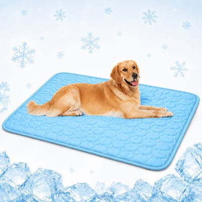 Daity 1 stuk - Koelmat voor honden, koelbed voor binnen, wasbaar huisdierbed (70 cm x 100 cm)