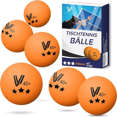Duurzame Tafeltennisballen 3 Sterren - 40 mm, 24 Stuks voor Vrije Tijd en Wedstrijd