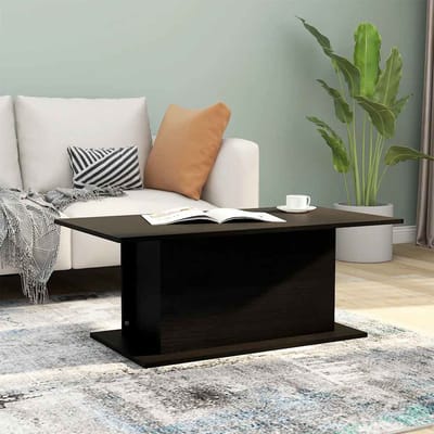 vidaXL - Salontafel - 102x55,5x40 - cm - bewerkt - hout - zwart