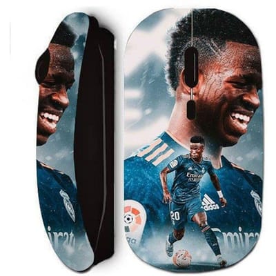 Draadloze muis - Vinicius JR - Real Madrid - Zwart - Wi-Fi-technologie - USB-sleutel inbegrepen