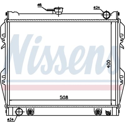 Radiator, motorkoeling NISSENS 64728