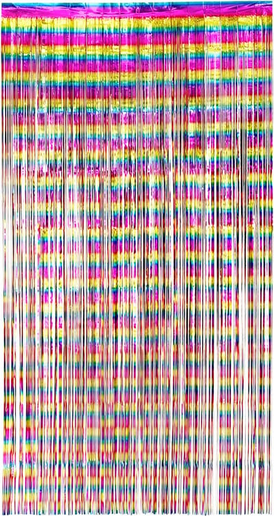 Boland - Foliegordijn Metallic multikleur - Regenboog - Regenboog