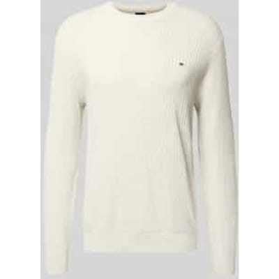 Gebreide pullover met labeldetail