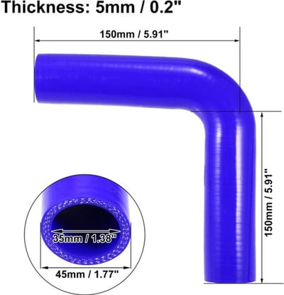 Vt products - Universele Koppeling - Siliconen Slang - 90 Graden