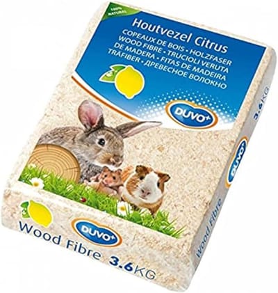 Houtsnippers Knaagdieren - Bodembedekking Natuurlijk - Kooi Onderhoud - Stofarm Citroen Geur - 36 kg - Natuurlijk