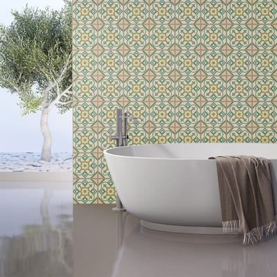 Zelfklevende tegelmuurstickers voor keuken en badkamer - 60 Azulejos Arcadio tegelstickers - 60 stickers 20x20cm