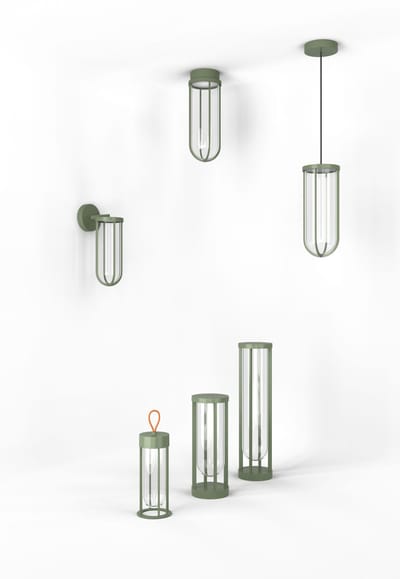 Flos In Vitro unplugged draagbare lamp - lichtgroen